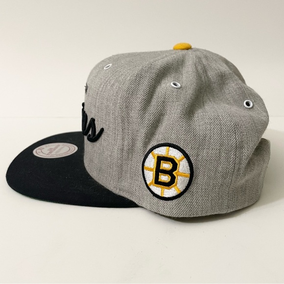 Boston Bruins Snapback Hat Mitchell & Ness Cap NHL - Picture 5 of 16